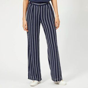 Michael Kors navy and white striped pants size 10
